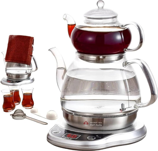 Arabic Turkish Russian Electric Glass Samovar Tea & Coffee Maker GA-C92871