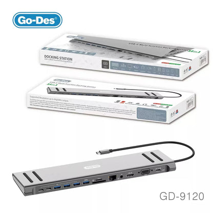 GO-DES USB-C Multi function Docking Station