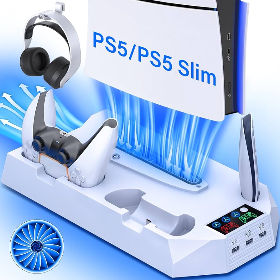 Green Lion PS5 Cooling Stand Charging Station
