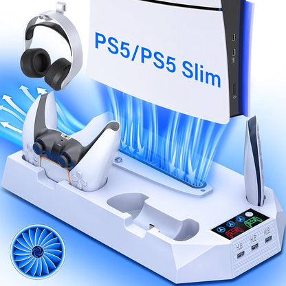Green Lion PS5 Cooling Stand Charging Station