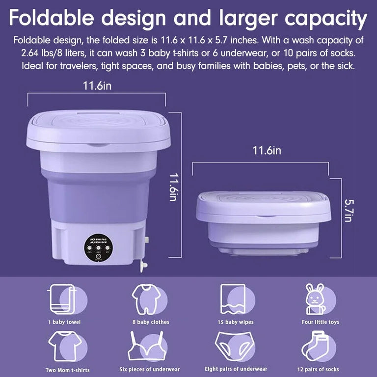 Multi-Function Folding Washing Machine