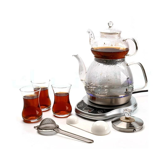Arabic Turkish Russian Electric Glass Samovar Tea & Coffee Maker GA-C92871