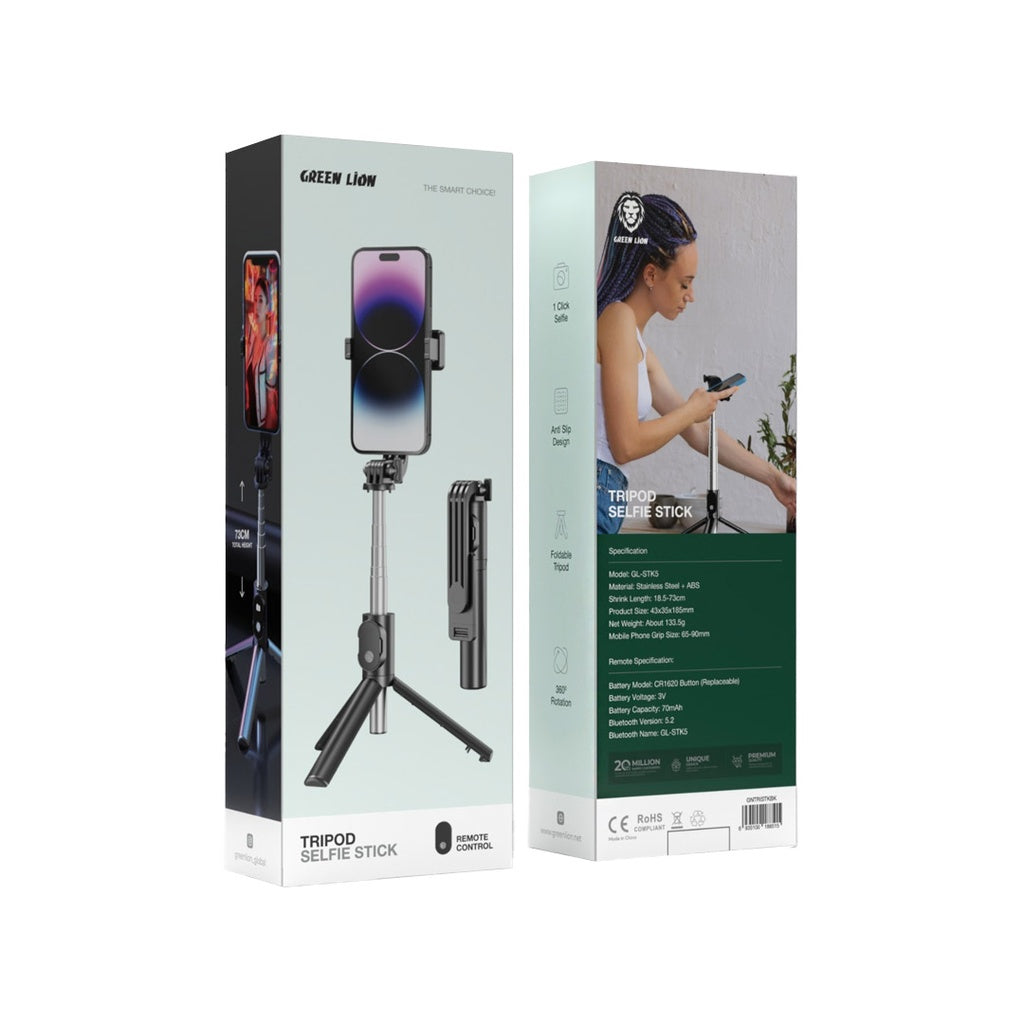 Green Lion Tripod Selfie Stick
