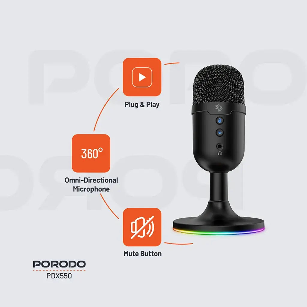 Porodo PDX550 Omni-Directional Microphone