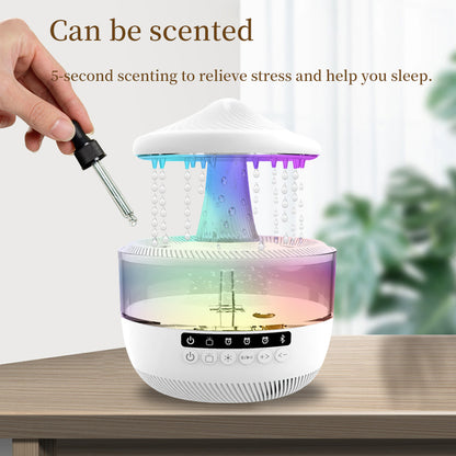 Rainfall Bluetooth Humidifier - All-in-One Stereo, Night Light, and Humidifier