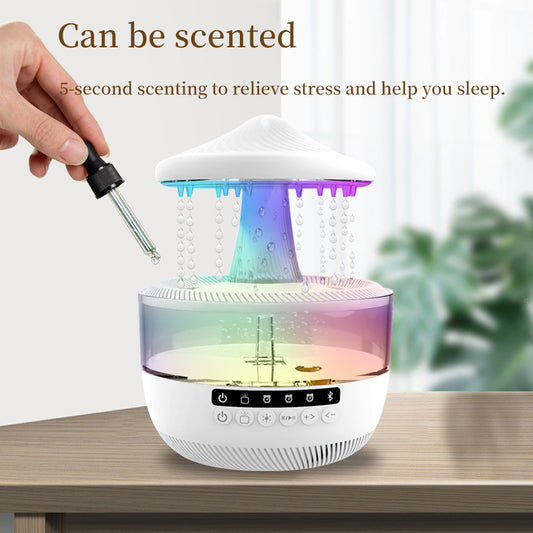 Rainfall Bluetooth Humidifier - All-in-One Stereo, Night Light, and Humidifier