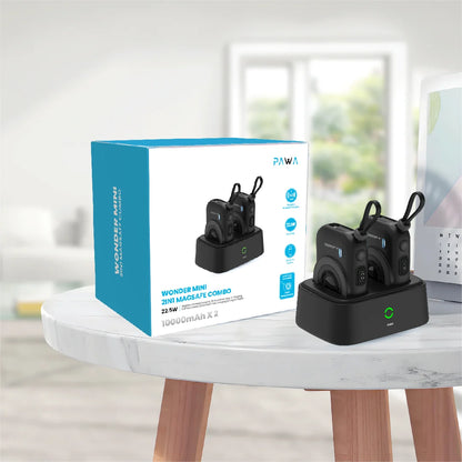 PAWA WONDER MINI MAGSAFE 2IN1 COMBO POWER BANK 10000mAh