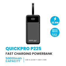 QUICK PRO P225 FAST CHARGING POWERBANK 50000mAh