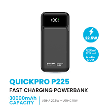 QUICKPRO P225 FAST CHARGING POWERBANK 30000 mAh